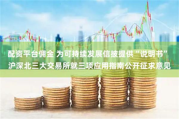 配资平台佣金 为可持续发展信披提供“说明书” 沪深北三大交易所就三项应用指南公开征求意见